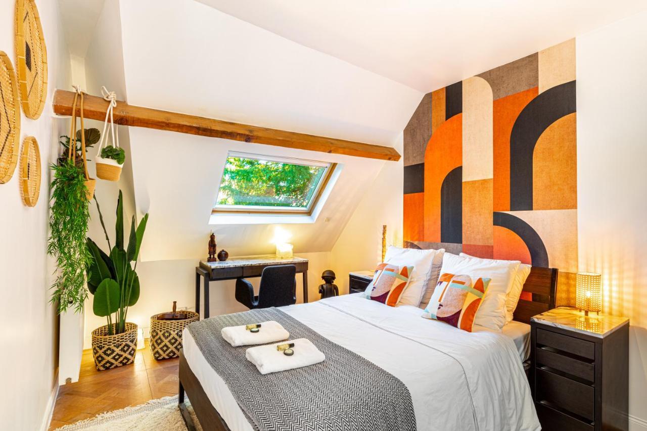 Stylish Modern Apartement - Art, Design, Garden, Villa Des Ammonites Meudon Eksteriør bilde