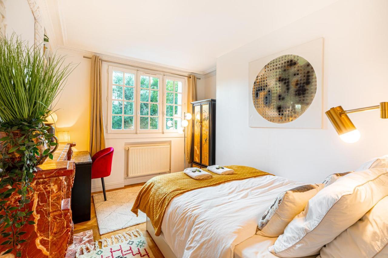 Stylish Modern Apartement - Art, Design, Garden, Villa Des Ammonites Meudon Eksteriør bilde