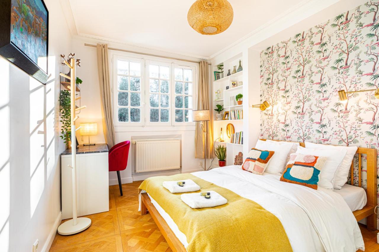 Stylish Modern Apartement - Art, Design, Garden, Villa Des Ammonites Meudon Eksteriør bilde