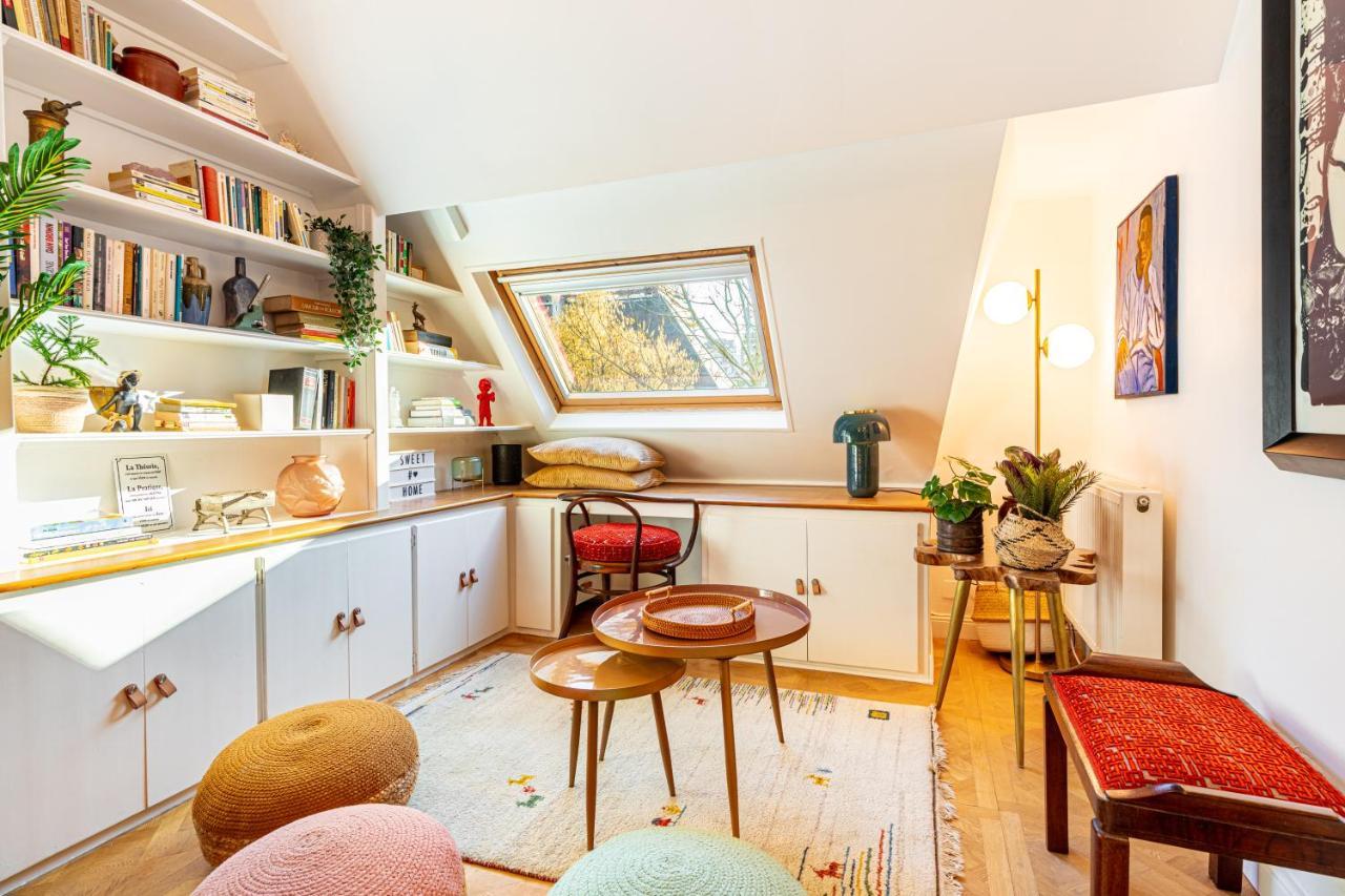 Stylish Modern Apartement - Art, Design, Garden, Villa Des Ammonites Meudon Eksteriør bilde
