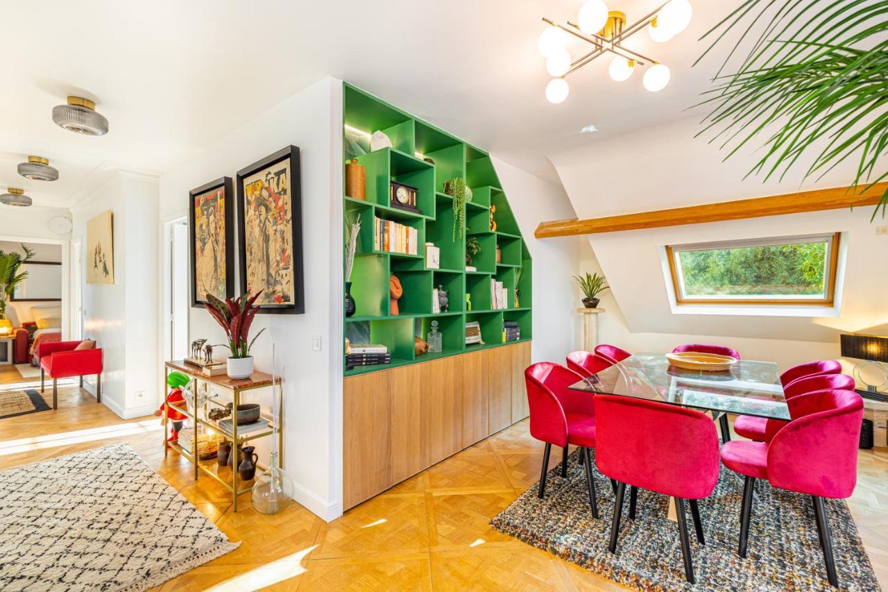 Stylish Modern Apartement - Art, Design, Garden, Villa Des Ammonites Meudon Eksteriør bilde